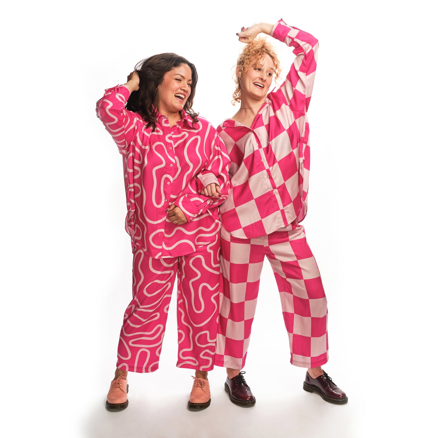 Kitt Pants - Hot Pink Squiggle