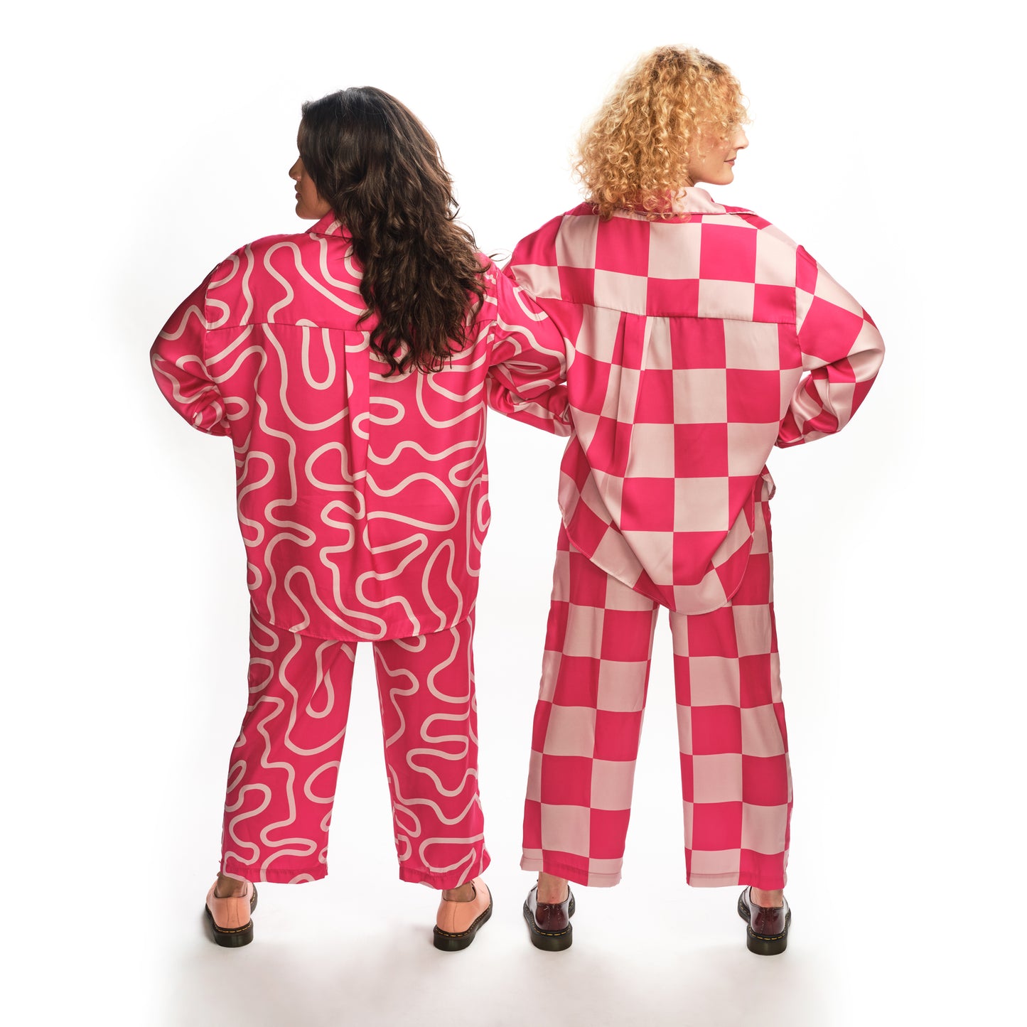 Blake Blouse - Hot Pink Squiggle