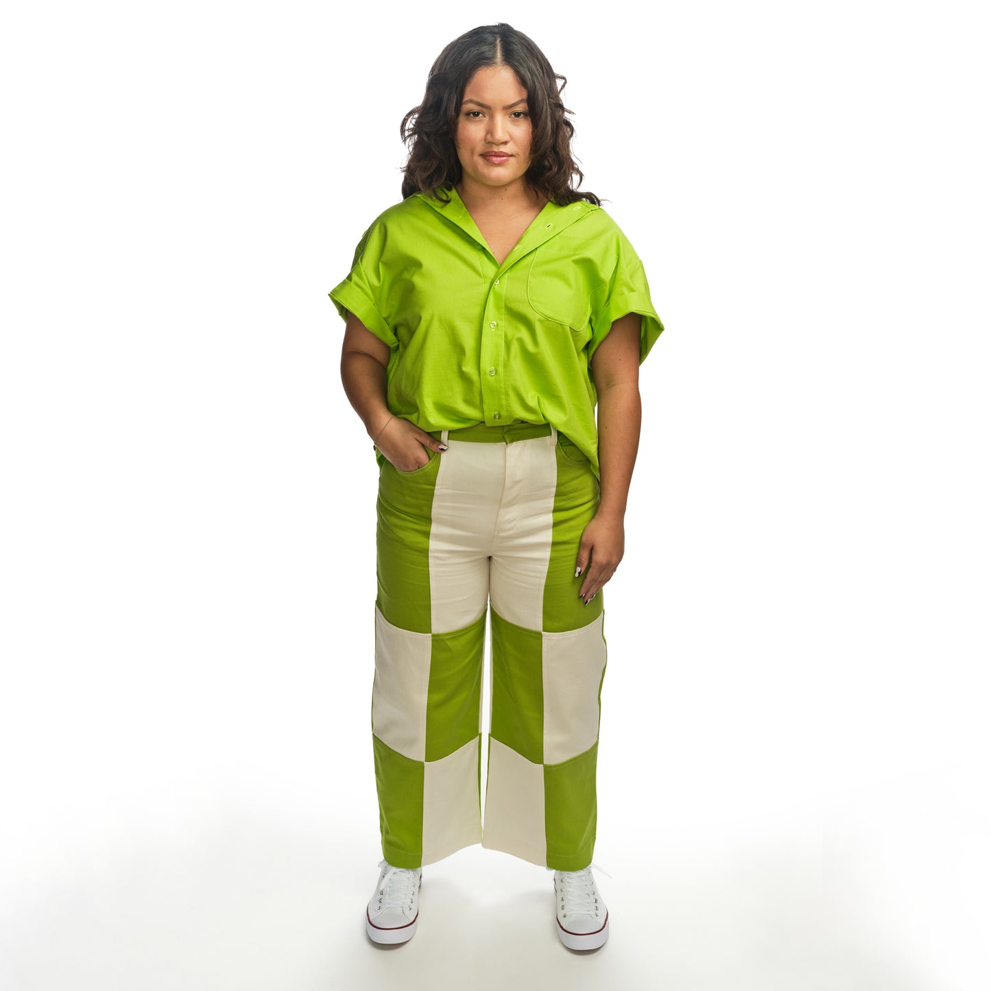 Mccoy Pants - Lime/Ivory