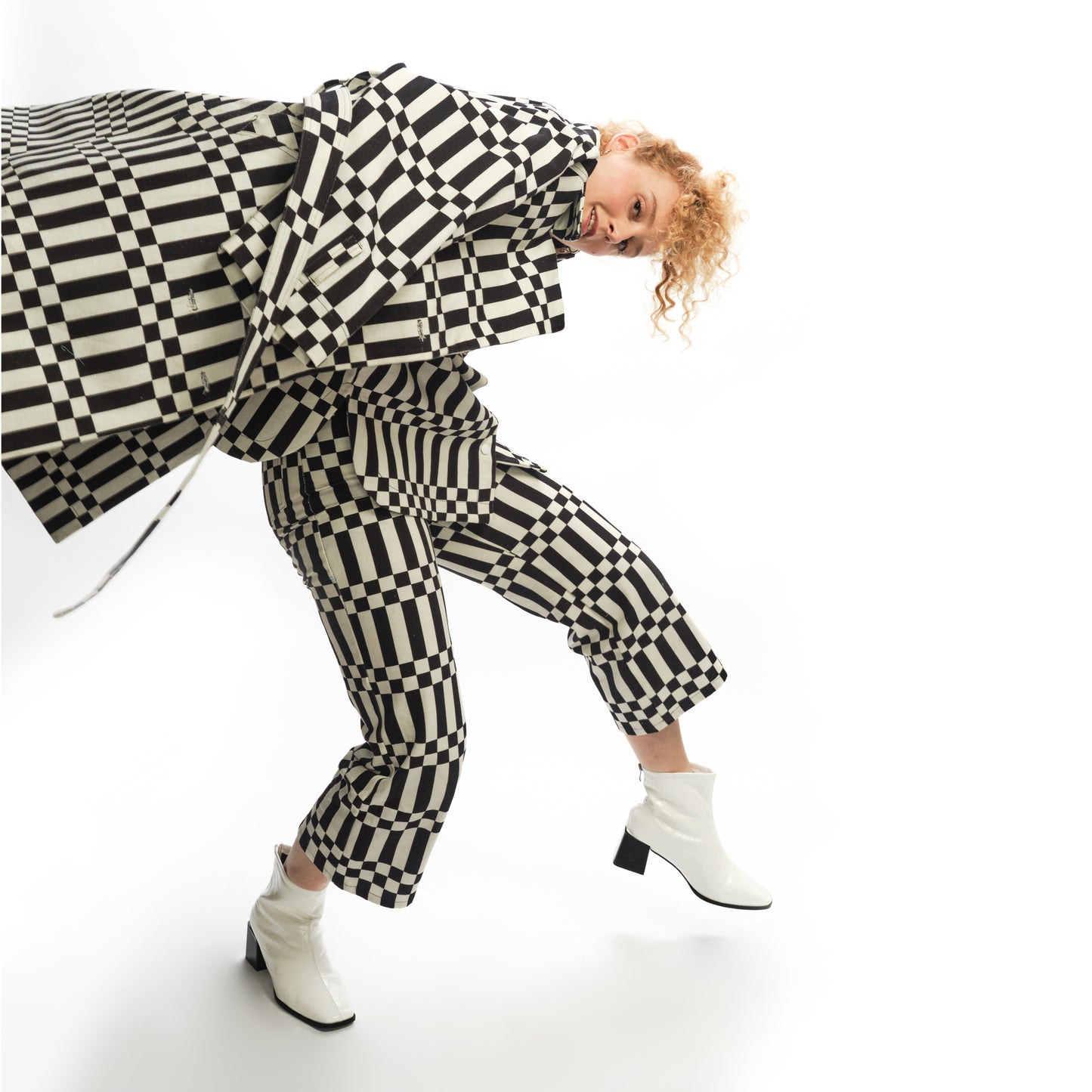 Bexley Trench - Black/Ivory Check (Final Sale)