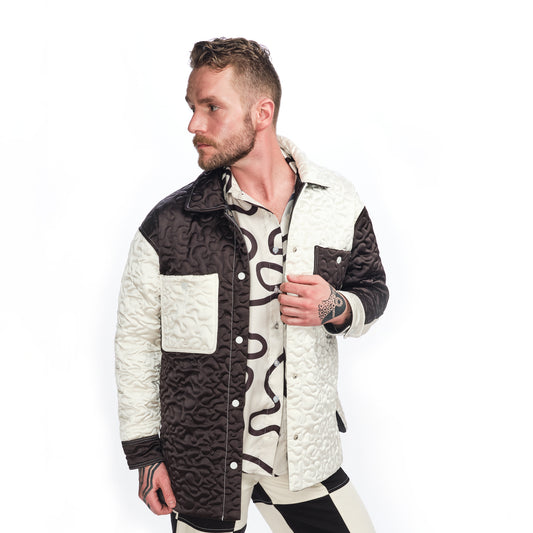 Billie Jacket Quilted - Black/Ivory (final sale)