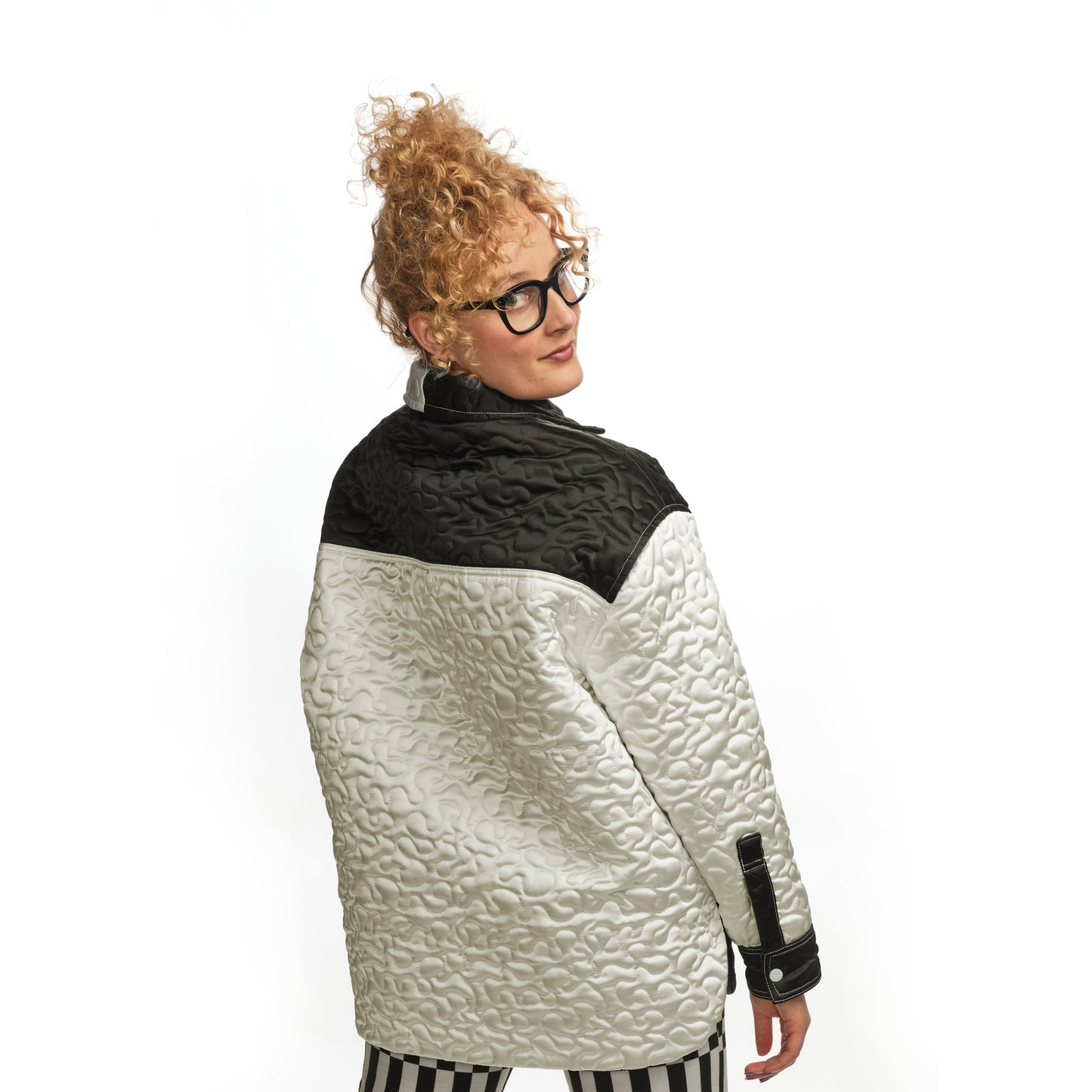 Billie Jacket Quilted - Black/Ivory (final sale)