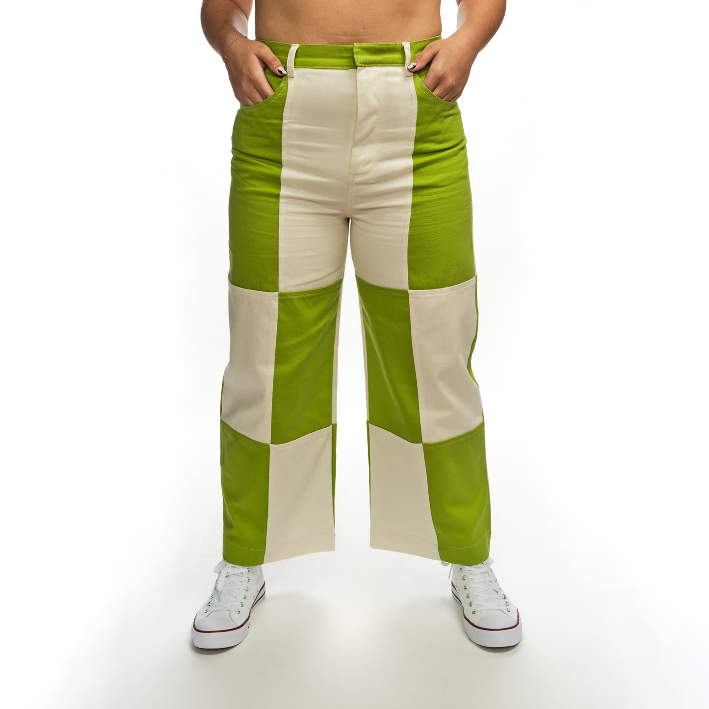 Mccoy Pants - Lime/Ivory