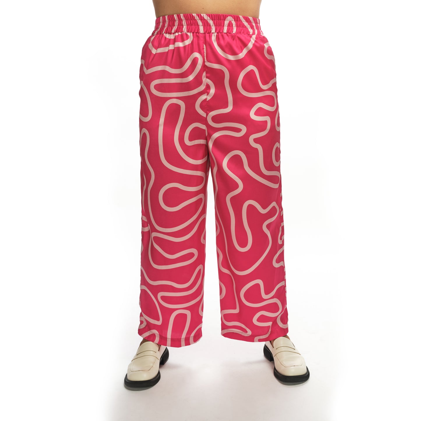 Kitt Pants - Hot Pink Squiggle