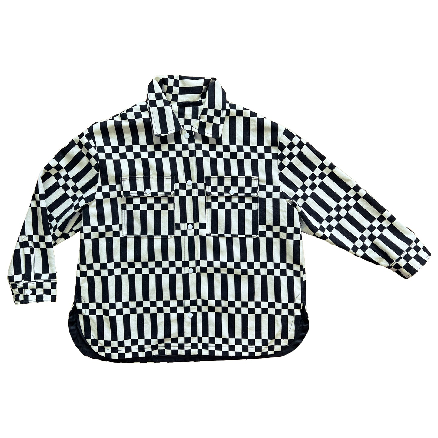 Billie Jacket - Black/Ivory Check