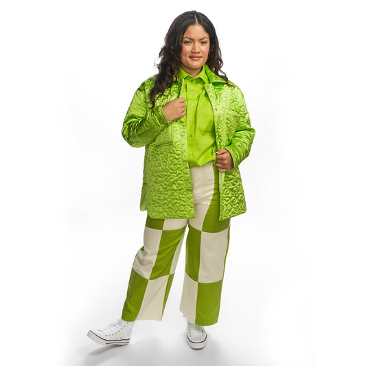 Billie Jacket Quilted - Lime